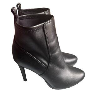 womens black high heel boots nine west size 6.5